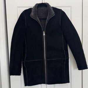 Black Women's Jacket with Gray Lining